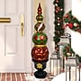 Fraser Hill Farm 50" Resin Ball and Finial Topiary (FFRS050-0FIN-RED)~#|#~sp227530286_sc7