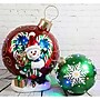 Fraser Hill Farm 18" Jeweled Ball Ornament w/Snowflake Design, Green (FFRS018-ORN1-GN)~#|#~sp227530316_sc7