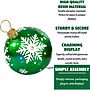 Fraser Hill Farm 18" Jeweled Ball Ornament w/Snowflake Design, Green (FFRS018-ORN1-GN)~#|#~sp227530317_sc7