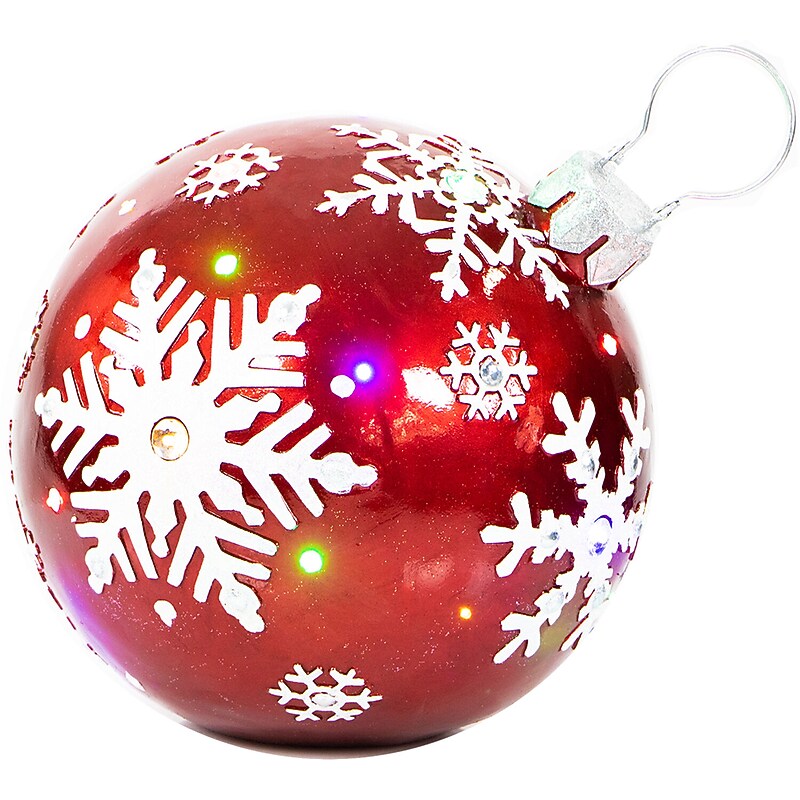 Fraser Hill Farm 18" Jeweled Ball Ornament (FFRS018-ORN1-RD) image 1
