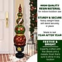 Fraser Hill Farm 50" Resin Ball and Finial Topiary (FFRS050-0FIN-RED)~#|#~sp227530362_sc7