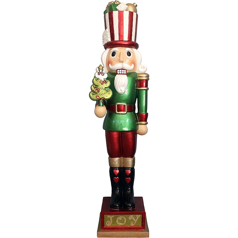 Fraser Hill Farm 4-Ft. Candy-Look Nutcracker (FFRS048-NC0-RD2) image 1