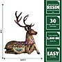 Fraser Hill Farm 4-Ft. Tall Sitting Reindeer Metallic Finish (FFRS047-RD1-BRN)~#|#~sp227530375_sc7