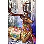 Fraser Hill Farm 4-Ft. Tall Sitting Reindeer Metallic Finish (FFRS047-RD1-BRN)~#|#~sp227530388_sc7
