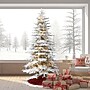 Fraser Hill Farm 9 ft. Flocked Pine Valley Pre-Lit Artificial Christmas Tree, 800 Lights (FFPV090-5SN)	~#|#~sp227530455_sc7