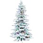 Fraser Hill Farm 9 ft. Flocked Pine Valley Pre-Lit Artificial Christmas Tree, 800 Lights (FFPV090-6SN)	~#|#~sp227530556_sc7