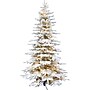 Fraser Hill Farm 7.5 ft. Flocked Pine Valley Pre-Lit Artificial Christmas Tree, 550 Lights (FFPV075-5SN)	~#|#~sp227531117_sc7