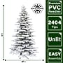 Fraser Hill Farm 10 ft. Flocked Pine Valley Artificial Christmas Tree (FFPV010-0SN)	~#|#~sp227531974_sc7