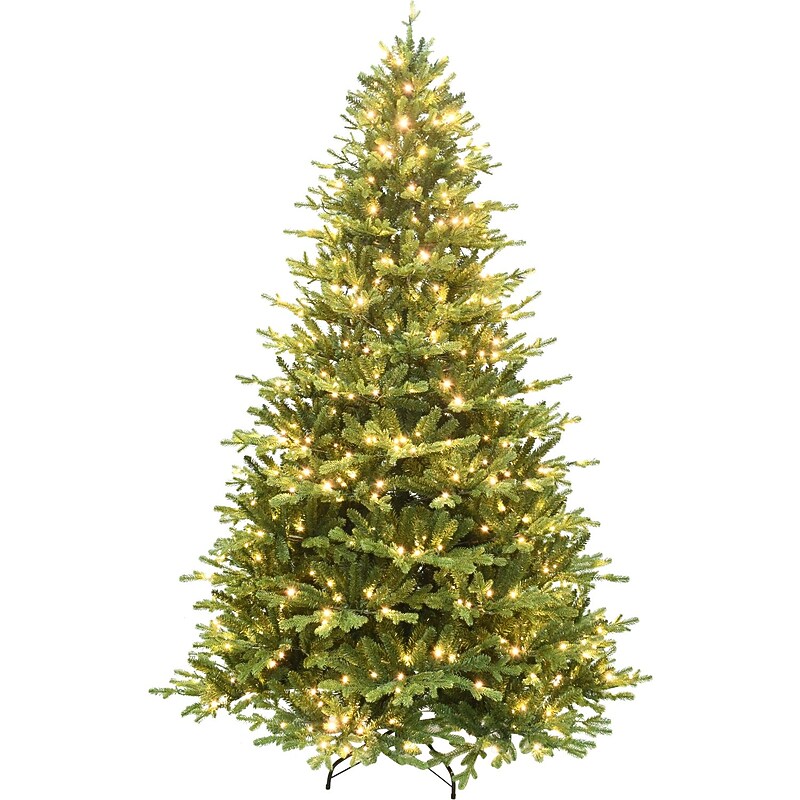 Fraser Hill Farm 7.5 ft. Oregon Pine Pre-Lit Artificial Christmas Tree, 700 Lights (FFOP075-5GR) image 1