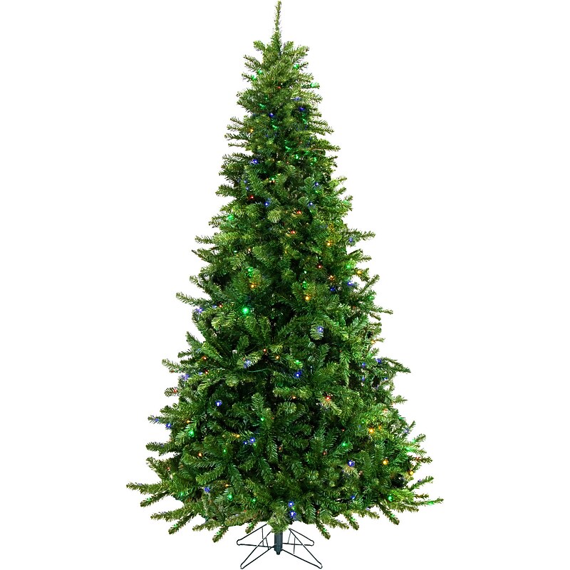 Fraser Hill Farm 7.5 ft. Noel Pine Pre-Lit Artificial Christmas Tree, 400 Lights (FFNL075-6GR) image 1
