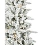 Fraser Hill Farm 6.5 ft. Slim Mountain Pine Flocked Pre-Lit Artificial Christmas Tree, 450 Lights (FFMPS065-5SN)	~#|#~sp227532235_sc7