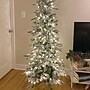 Fraser Hill Farm 6.5 ft. Slim Mountain Pine Flocked Pre-Lit Artificial Christmas Tree, 450 Lights (FFMPS065-5SN)	~#|#~sp227532306_sc7