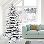 Fraser Hill Farm 6.5 ft. Flocked Mountain Pine Artificial Christmas Tree (FFMP065-0SN)	~#|#~sp227532369_sc7