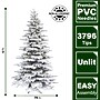 Fraser Hill Farm 12 ft. Flocked Mountain Pine Artificial Christmas Tree (FFMP012-0SN)	~#|#~sp227532415_sc7