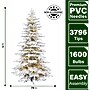 Fraser Hill Farm 12 ft. Flocked Mountain Pine Pre-Lit Artificial Christmas Tree, 1600 Lights (FFMP012-3SN)	~#|#~sp227532430_sc7