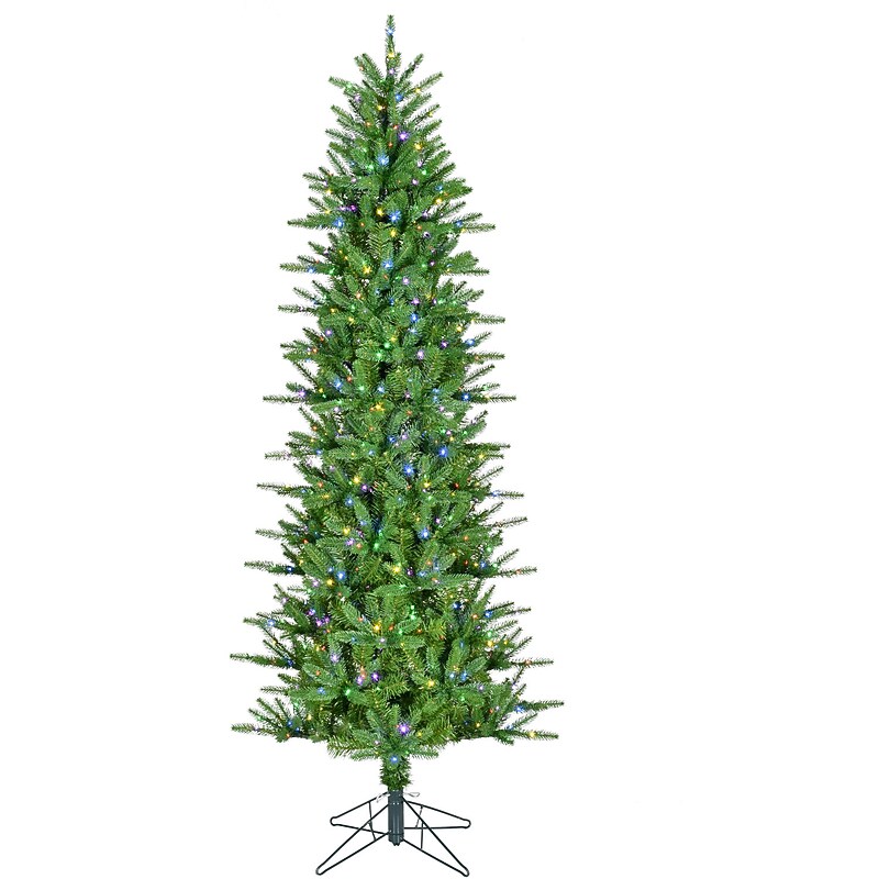 Fraser Hill Farm 6.5 ft. Carmel Pine Pre-Lit Artificial Christmas Tree, 800 Lights (FFCP065-6MGR) image 1