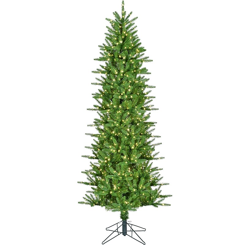 Fraser Hill Farm 6.5 ft. Carmel Pine Pre-Lit Artificial Christmas Tree, 800 Lights (FFCP065-5MGR) image 1