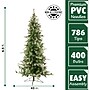 Fraser Hill Farm 6.5 ft. Buffalo Fir Slim Pre-Lit Artificial Christmas Tree, 400 Lights (FFBF065-3SN)	~#|#~sp227533729_sc7