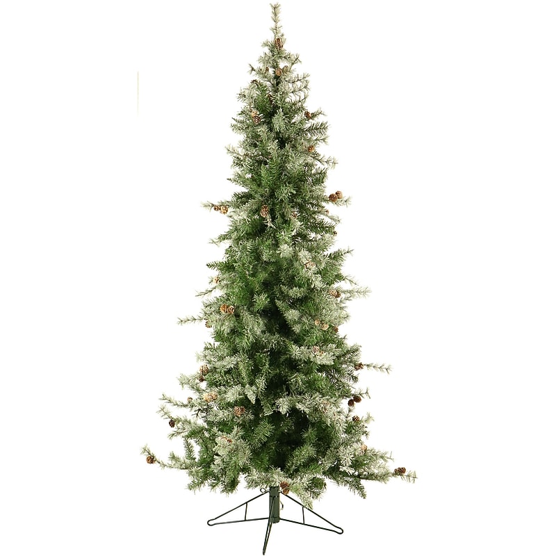 Fraser Hill Farm 6.5 ft. Buffalo Fir Slim Pre-Lit Artificial Christmas Tree, 400 Lights (FFBF065-5SN) image 1