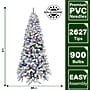 Fraser Hill Farm 9 ft. Flocked Alaskan Pine Pre-Lit Artificial Christmas Tree, 900 Lights (FFAF090-6SN)	~#|#~sp227533829_sc7