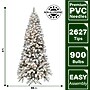 Fraser Hill Farm 9 ft. Flocked Alaskan Pine Pre-Lit Artificial Christmas Tree, 900 Lights (FFAF090-3SN)	~#|#~sp227533878_sc7