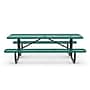 Flash Furniture Mantilla Rectangular Outdoor Picnic Table with Mesh Top and Seats, 8' Green (SLFEML96GN)~#|#~sp227538345_sc7