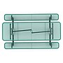 Flash Furniture Mantilla Rectangular Outdoor Picnic Table with Mesh Top and Seats, 8' Green (SLFEML96GN)~#|#~sp227538346_sc7