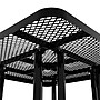 Flash Furniture Creekside Square Outdoor Picnic Table with Mesh Top and Seats, Black (SLFEMS46BK)~#|#~sp227539157_sc7