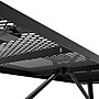 Flash Furniture Mantilla Rectangular Outdoor Picnic Table with Mesh Top and Seats, 8' Black (SLFEML96BK)~#|#~sp227539170_sc7