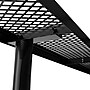 Flash Furniture Mantilla Rectangular Outdoor Picnic Table with Mesh Top and Seats, 8' Black (SLFEML96BK)~#|#~sp227539174_sc7