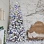 Fraser Hill Farm 6.5 ft. Flocked Alaskan Pine Pre-Lit Artificial Christmas Tree, 550 Lights (FFAF065-6SN)	~#|#~sp227539445_sc7