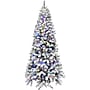 Fraser Hill Farm 6.5 ft. Flocked Alaskan Pine Pre-Lit Artificial Christmas Tree, 550 Lights (FFAF065-6SN)	~#|#~sp227539470_sc7