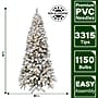 Fraser Hill Farm 10 ft. Flocked Alaskan Pine Pre-Lit Artificial Christmas Tree, 1150 Lights (FFAF010-3SN)	~#|#~sp227539503_sc7