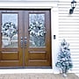 Fraser Hill Farm 4-Ft. Christmas Pre Lit Snow Flocked Porch Trees (FF048CHPT001-1SN/S2)~#|#~sp227539527_sc7