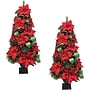 Fraser Hill Farm 4-Ft. Pre Lit Christmas Porch Tree (FF048CHPT002-1RD/S2)~#|#~sp227539533_sc7