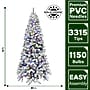 Fraser Hill Farm 10 ft. Flocked Alaskan Pine Pre-Lit Artificial Christmas Tree, 1150 Lights (FFAF010-6SN)	~#|#~sp227539701_sc7