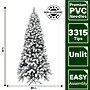 Fraser Hill Farm 10 ft. Flocked Alaskan Pine Artificial Christmas Tree (FFAF010-0SN)	~#|#~sp227539706_sc7