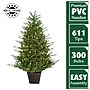 Fraser Hill Farm 5-ft. Adirondack Pre Lit Potted Christmas Tree Decor (FFAD060P-5GR)~#|#~sp227539713_sc7