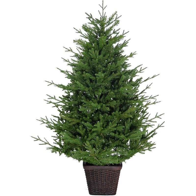Fraser Hill Farm 5-Ft. Adirondack Potted Christmas Tree Décor (FFAD060P-0GR) image 1