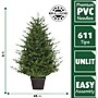 Fraser Hill Farm 5-Ft. Adirondack Potted Christmas Tree Décor (FFAD060P-0GR)~#|#~sp227539726_sc7