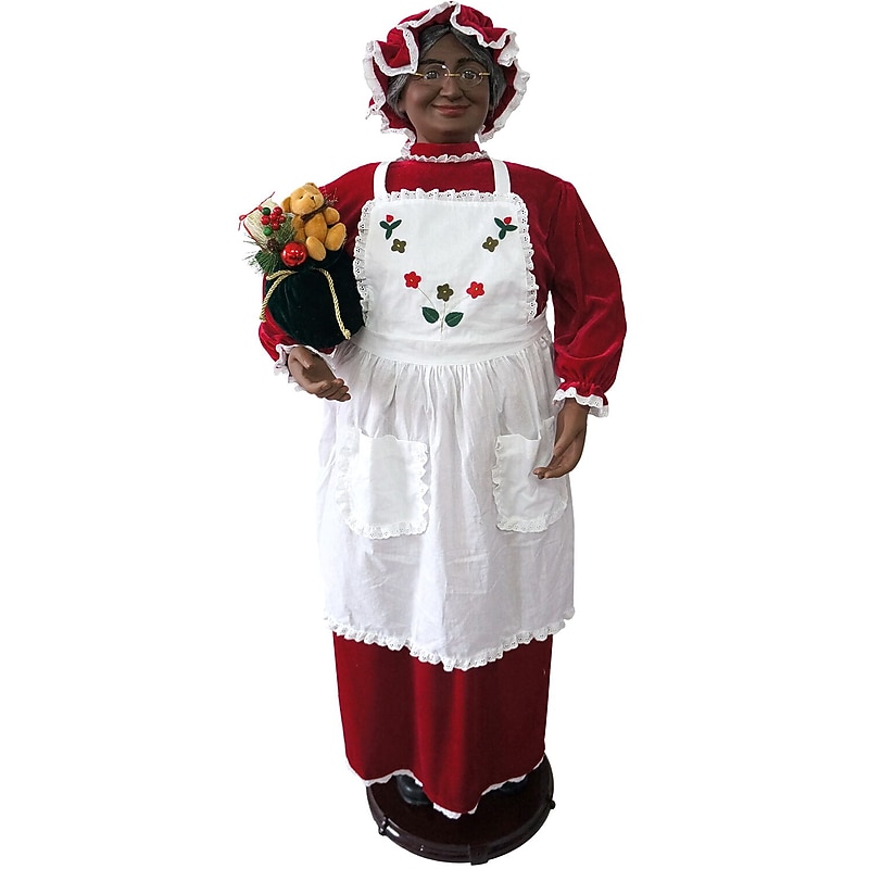 Fraser Hill Farm 58" African American Dancing Mrs. Claus (FAMC058-2RD1-AA) image 1
