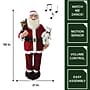 Fraser Hill Farm 58" Dancing Santa with Bear (FASC058D-14RED)~#|#~sp227540200_sc7