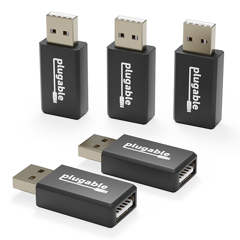 Plugable USB Data Blocker, Protects Against Juice Jacking, 5/Pack (USB-MC1-5X) image 1