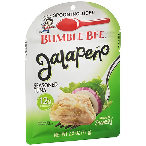 Bumble Bee Jalapeno Seasoned Tuna Fish, 2.5 oz., 12/Carton (KAR24060