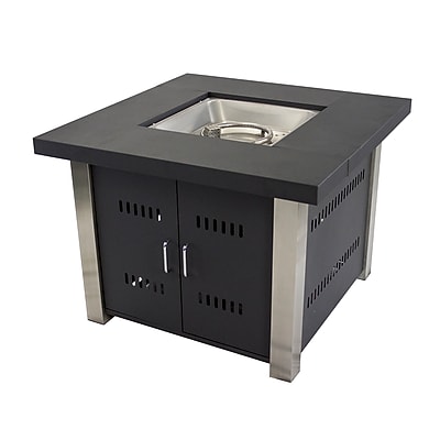Pleasant Hearth Montreal 38" Square Gas Fire Pit Table - Thumbnail 2