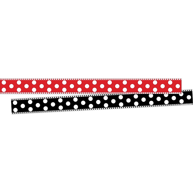 Barker Creek Double-Sided Border, 35" x 3", Dots, 24/Pack (BC3685) image 1