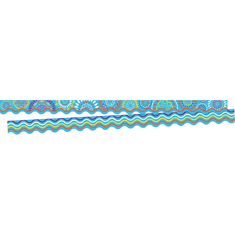 Barker Creek Double-Sided Scalloped Border, 36" x 2.25", Moroccan, 26/Pack (BC3703) image 1