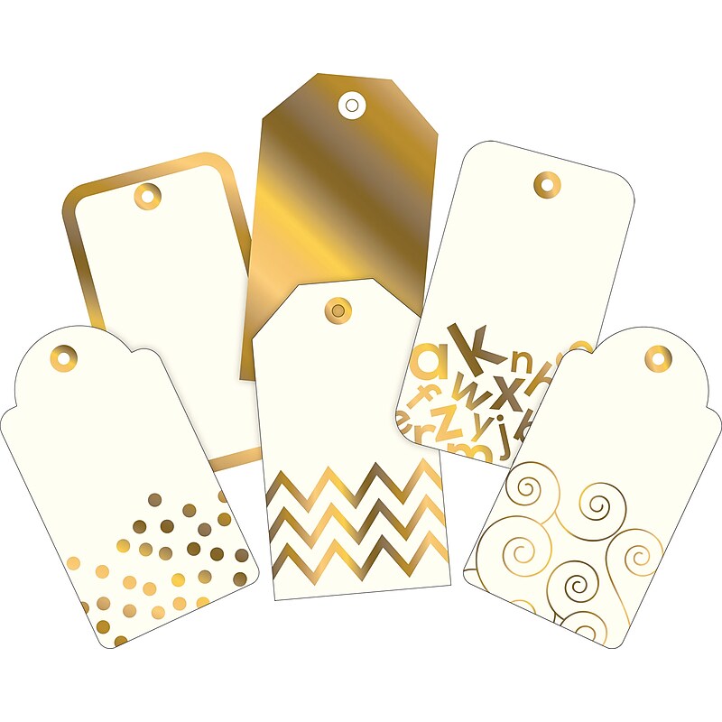Barker Creek 24k Gold Foil Accent 2-Pack, 72 Pieces/Set (BC3719) image 1