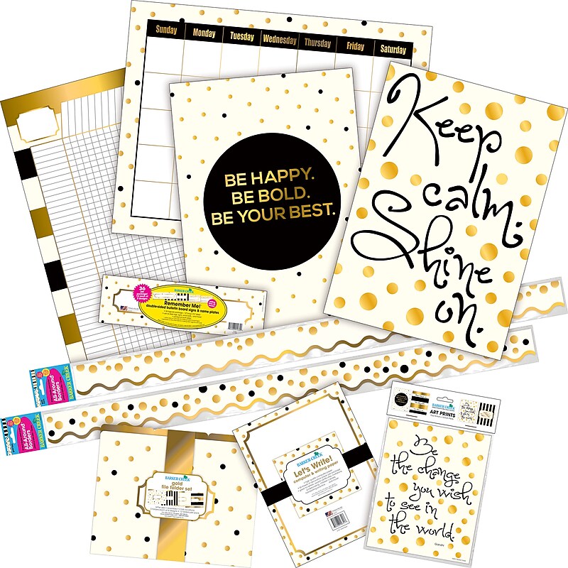 Barker Creek Shine On Gold Décor Set, 132 Pieces/Set (BC3730) image 1
