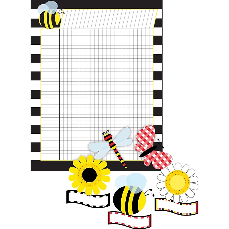 Barker Creek Buffalo Plaid Incentive Chart and Accent Set, Multicolored, 37 Pieces/Set (BC3737) image 1